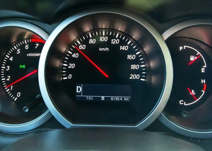 Speedometer in a vehicle