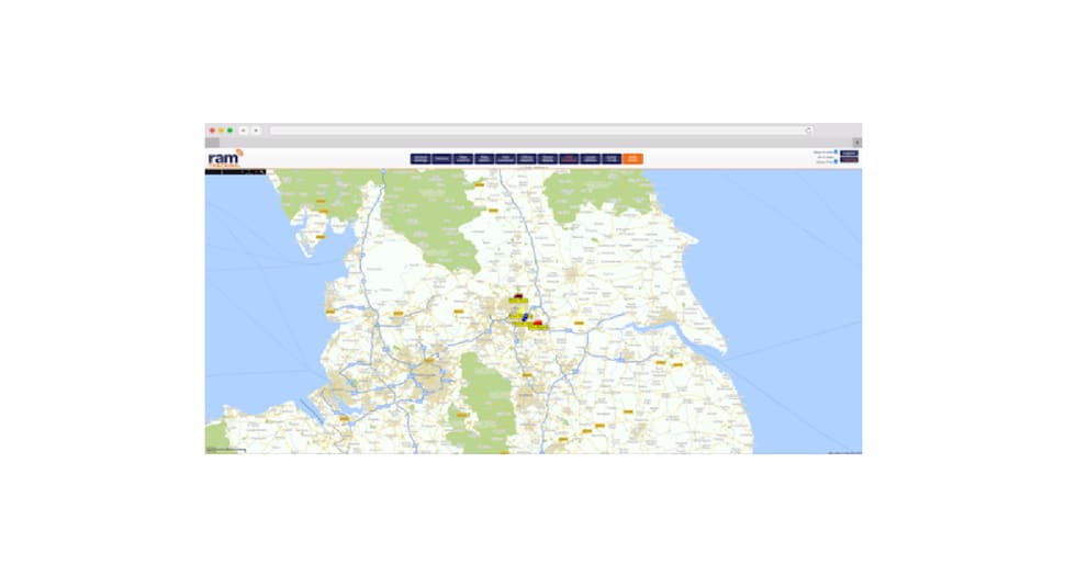 RAM Tracking's Live Map View
