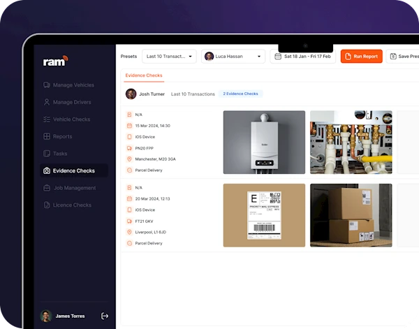 A worker fixing an electrical issue assigned to him by the job management software his company uses.