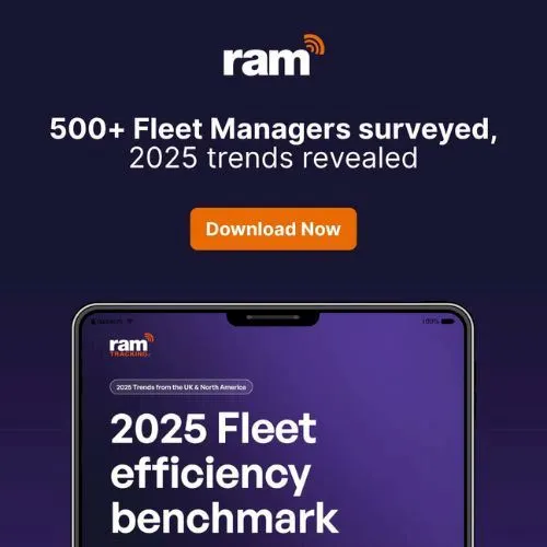 Phone showing our 2025 fleet efficiency benchmark report