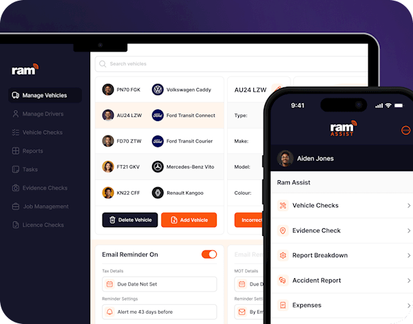 RAM Assist app on both desktop and mobile