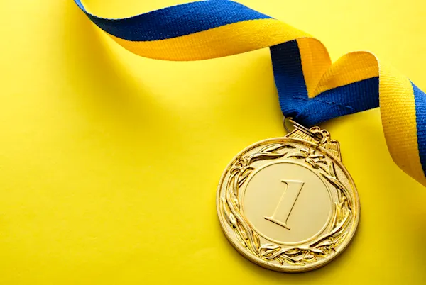 image of a gold medal as the winner of a tracked vehicle on performance