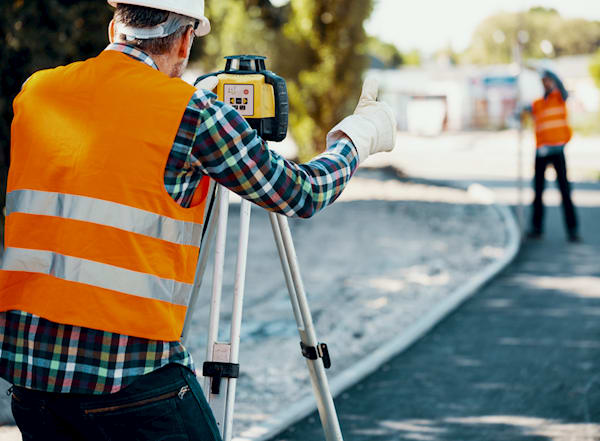picture of a theodolite being used which is tracked by an asset tracking system