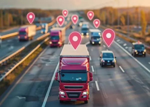 Vehicles driving on the road